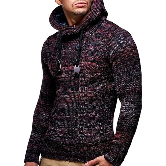 Leif Nelson Purple/Red Sweater | Size 3XL - Picture 6 of 13